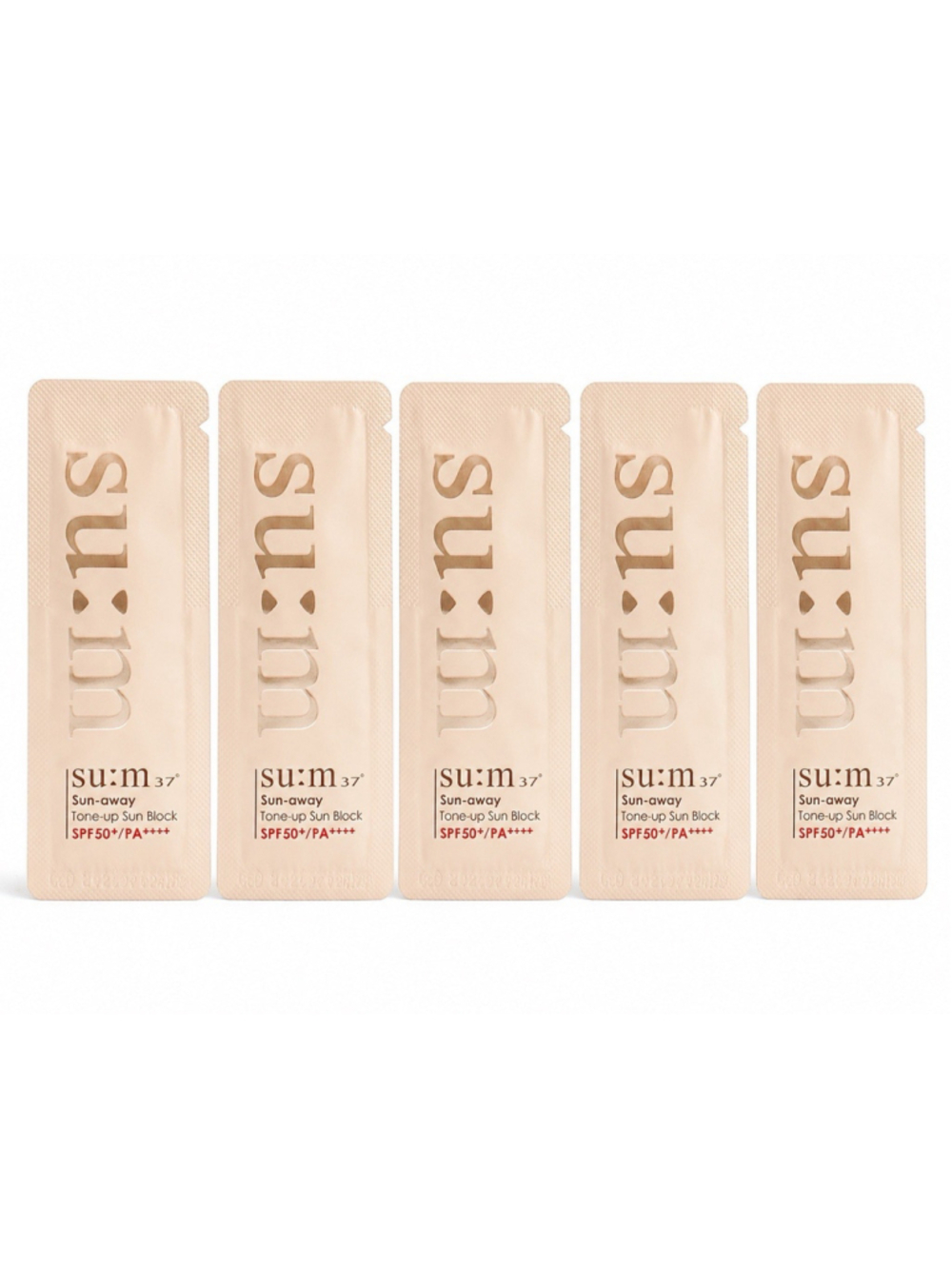 SU:M37 Sun away Tone-up Sun Block 1ml x 60pcs SPF50+ PA++++ K-Beauty